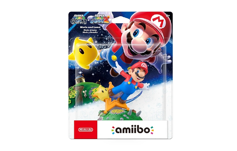 Amiibo Figure ( Super Mario Galaxy + Super Mario Galaxy 2 Series ) - Mario & Luma